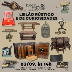 LOTE 0 - LEILÃO RÚSTICO E DE CURIOSIDADES