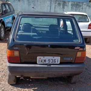 LOTE 006 - Fiat/Uno Mille Fire, preto, ano/modelo 2002