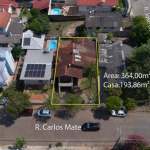 LOTE 001 - Área de 364,00m², contendo uma casa de alvenaria com 193,86m², de dois pavimentos, localizado na Rua Carlos Matte, nº 457, bairro Alto da Bronze, Estrela/RS