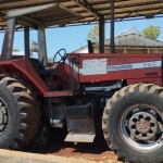 LOTE 001 - Trator Massey Ferguson 650, ano 1997, motor Perkins 6 cilindros turbo 138 cv. Avaliado em R$ 56.210,00.