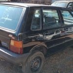 LOTE 006 - Fiat/Uno Mille Fire, preto, ano/modelo 2002