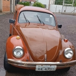 LOTE 007 - VW/Fusca 1500, marrom, ano/modelo 1974